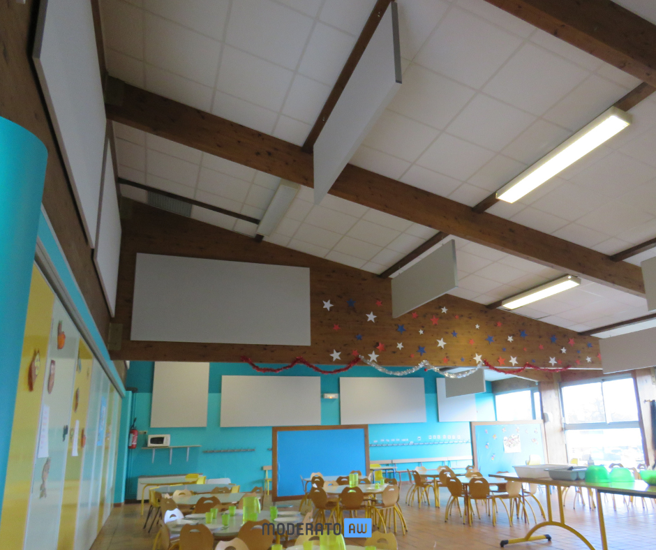 Panneaux acoustiques pour cantine