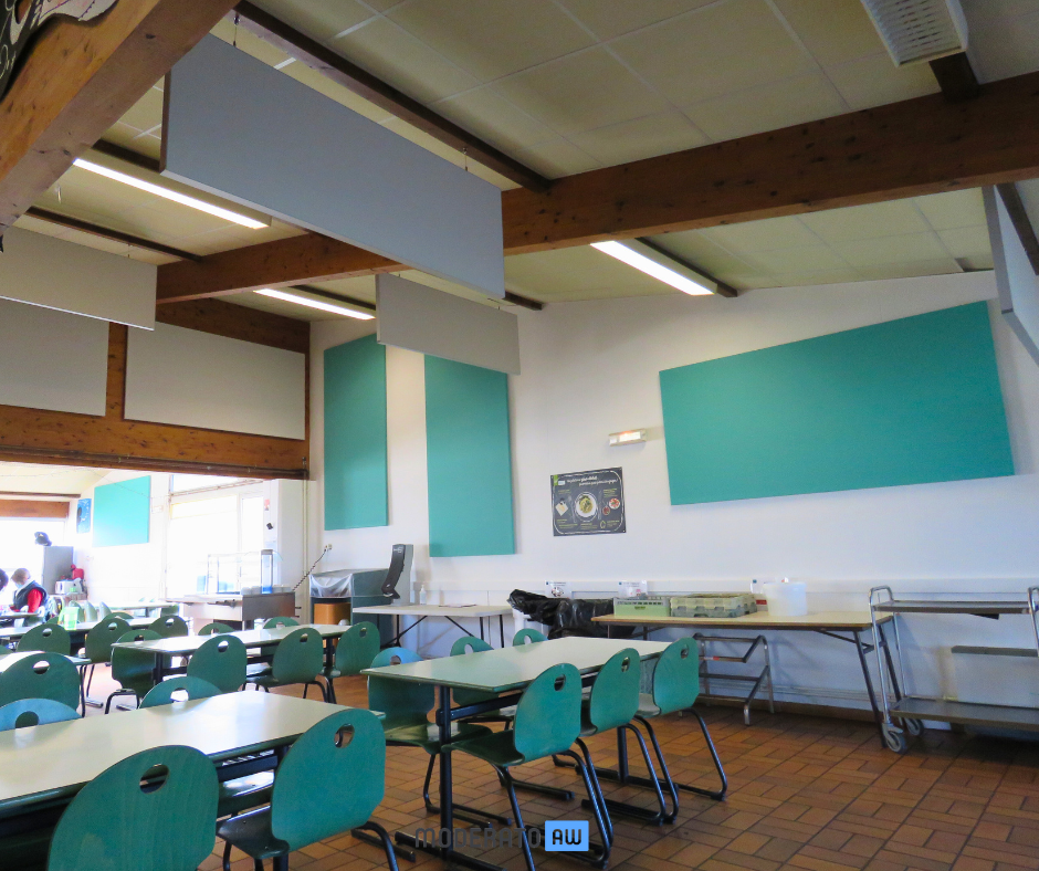 Panneaux acoustiques pour cantine