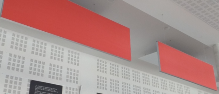Panneaux acoustiques pour hall d'accueil